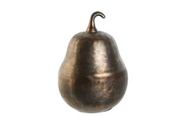 DKD Home Decor Figura de Pera en Aluminio Desgastado Dorado