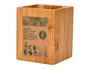 Liderpapel Cubilete Portalapices Ecouse Bambú 100% Natural Cuadrado 80x80x100 mm