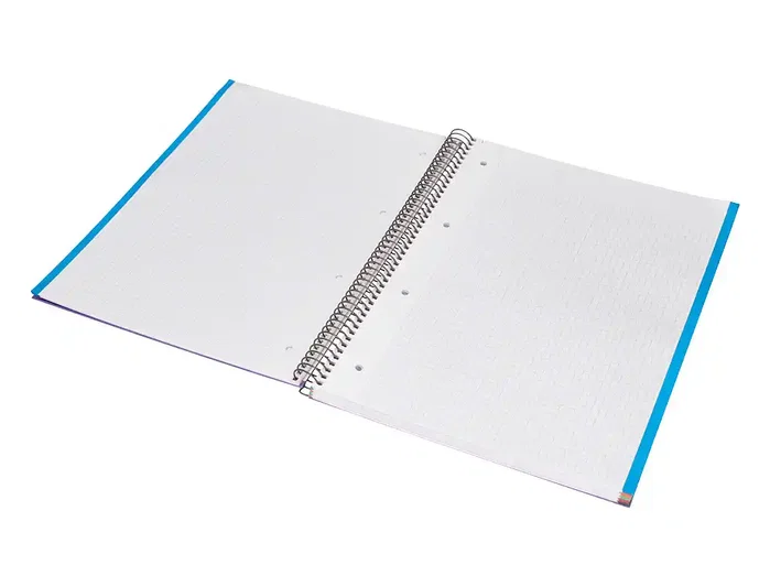 Liderpapel Cuaderno espiral A4 Micro Jolly tapa forrada lila 140 hojas 75gr cuadro 5mm