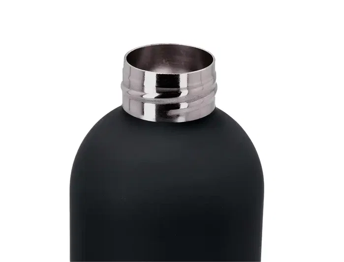 Antartik Botella portalíquidos isotérmica de acero inoxidable negra 500 ml