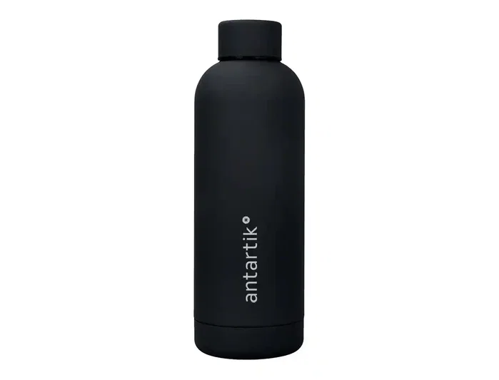 Antartik Botella portalíquidos isotérmica de acero inoxidable negra 500 ml
