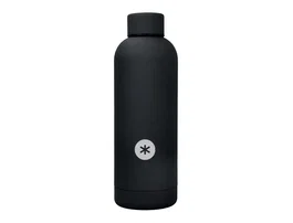 Antartik Botella portalíquidos isotérmica de acero inoxidable negra 500 ml