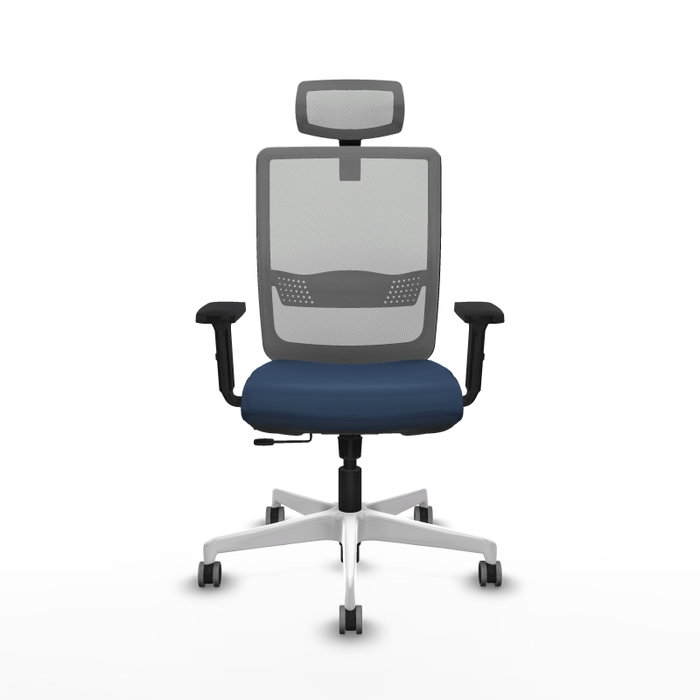 PIQUERAS Y CRESPO Silla de oficina Haches Azul marino y Gris PIQUERAS Y CRESPO Silla de oficina Haches Azul marino y Gris