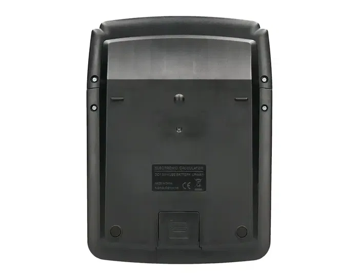 Liderpapel xf39 Calculadora Sobremesa 12 Dígitos Solar y Pilas Color Negro 40% Reciclada 190x140x32 mm