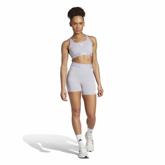 Mallas Deportivas de Mujer Adidas Techfit Short Gris