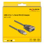 DeLOCK Adaptador USB 2.0 Tipo-A a Serial RS-232 D-Sub 9 pin con 3 LED, 0,25 m