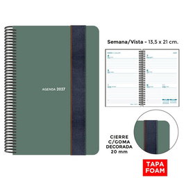 Senfort Agenda Anual 2027 Foam Seoul Espiral Verde