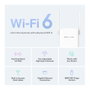 Mercusys ME60X AX1500 Wi-Fi 6 Range Extender Blanco