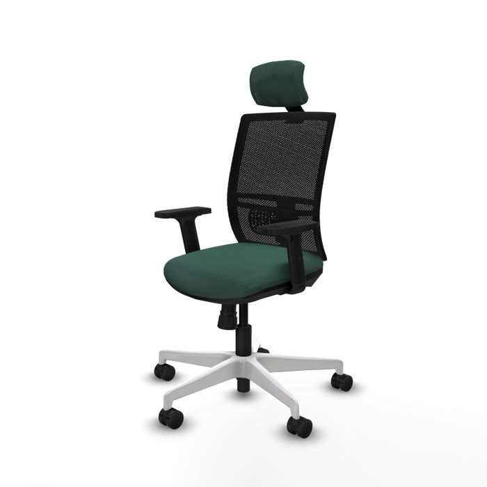 PIQUERAS Y CRESPO Silla de oficina Yunquera Verde botella con mecanismo Sincro PIQUERAS Y CRESPO Silla de oficina Yunquera Verde botella con mecanismo Sincro