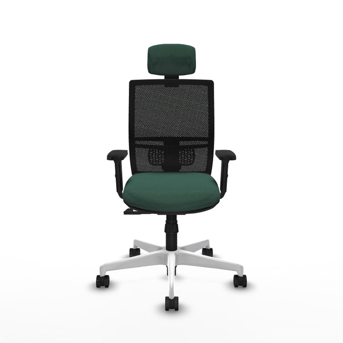 PIQUERAS Y CRESPO Silla de oficina Yunquera Verde botella con mecanismo Sincro PIQUERAS Y CRESPO Silla de oficina Yunquera Verde botella con mecanismo Sincro