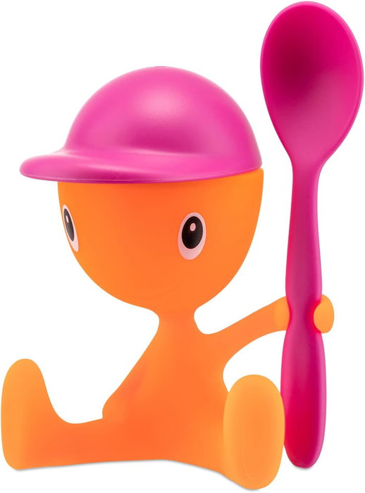 Alessi Huevera Cico con Salero y Cuchara Rosa ASG23 P Alessi Huevera Cico con Salero y Cuchara Rosa ASG23 P