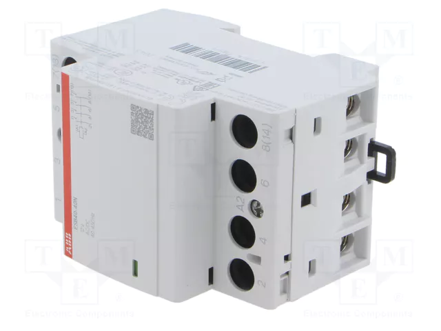 ABB Contactor ESB 4-polar 40A 12VAC/12VDC ABB Contactor ESB 4-polar 40A 12VAC/12VDC