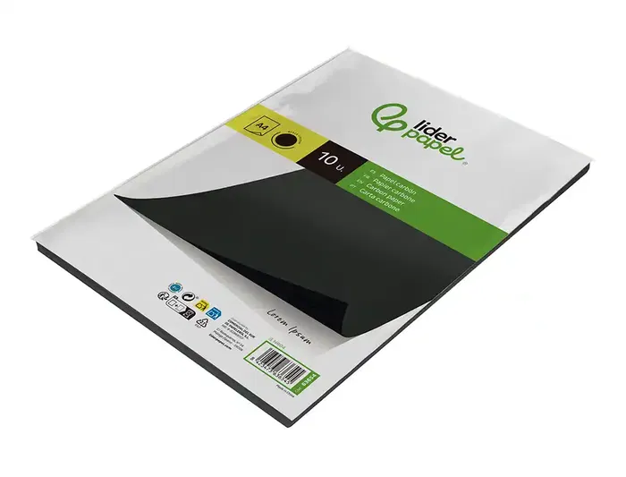 Liderpapel Papel Carbon Negro DIN A4 Bolsa de 10 Hojas Liderpapel Papel Carbon Negro DIN A4 Bolsa de 10 Hojas