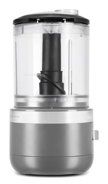 Kitchenaid 5KFCB519 EDG Picadora de Alimentos Inalámbrica Gris Marengo con Batería de 12V y Bol de 1.18L