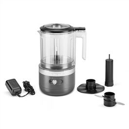 Kitchenaid 5KFCB519 EDG Picadora de Alimentos Inalámbrica Gris Marengo con Batería de 12V y Bol de 1.18L