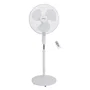 Oceanic OCEAVP45W3 Ventilador de Pie, Oscilante, Inclinable, 45W, Ø 44cm, 3 Velocidades, Blanco
