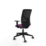 PIQUERAS Y CRESPO Silla de oficina Motilla con mecanismo Sincro/Traslack, Morado y Negro