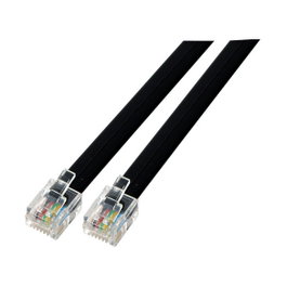 EFB Elektronik Cable telefónico K2413SW.0,2 con 2 x RJ11 (6/4) de 0,2 m