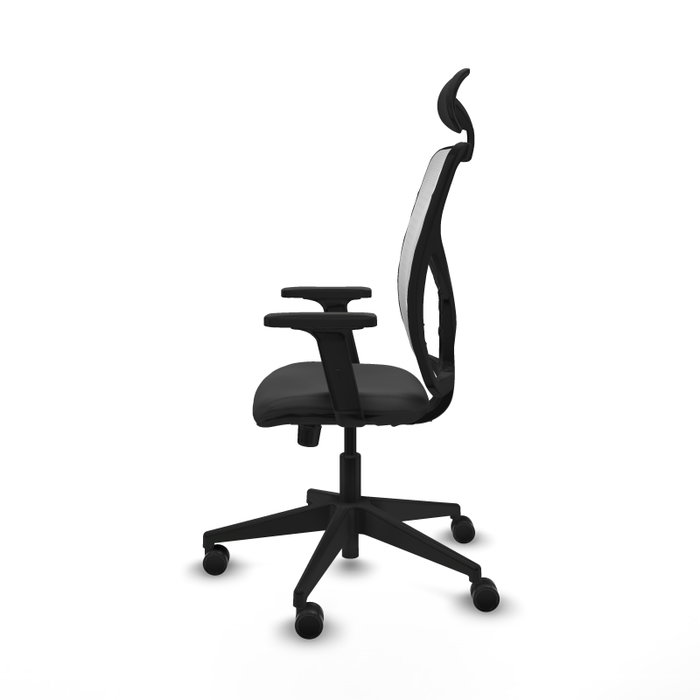 PIQUERAS Y CRESPO Silla de oficina Motilla Gris oscuro con malla Blanca