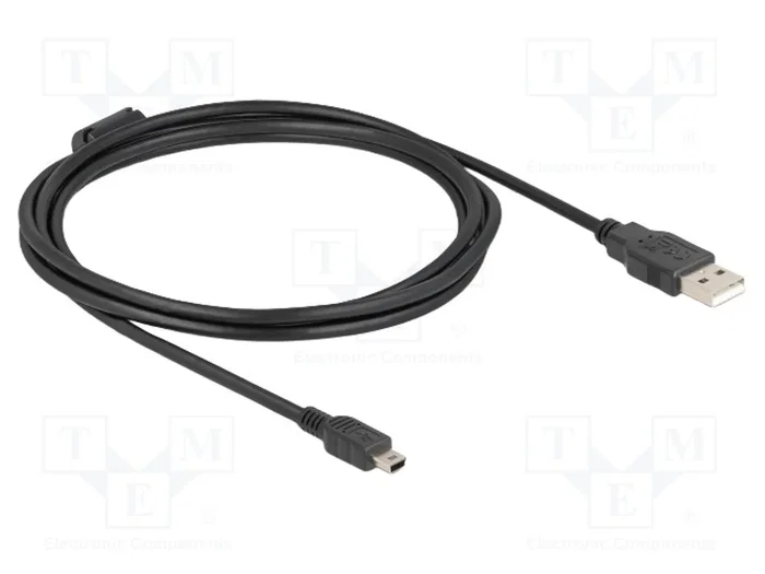 DeLOCK Cable USB 2.0 de Tipo A a Mini-B, 2 m, Negro DeLOCK Cable USB 2.0 de Tipo A a Mini-B, 2 m, Negro
