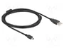 DeLOCK Cable USB 2.0 de Tipo A a Mini-B, 2 m, Negro
