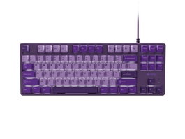 Fury Kanabo K2 Teclado Mecánico US QWERTY Blanco Retroiluminado Cableado USB Multimedia Fioletowy