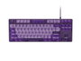 Fury Kanabo K2 Teclado Mecánico US QWERTY Blanco Retroiluminado Cableado USB Multimedia Fioletowy