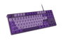Fury Kanabo K2 Teclado Mecánico US QWERTY Blanco Retroiluminado Cableado USB Multimedia Fioletowy