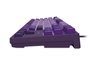 Fury Kanabo K2 Teclado Mecánico US QWERTY Blanco Retroiluminado Cableado USB Multimedia Fioletowy