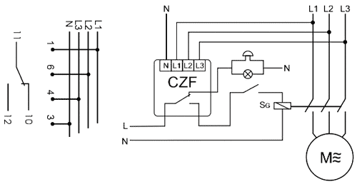 F&F CZF-310 Relé de monitorización de tensión SPDT