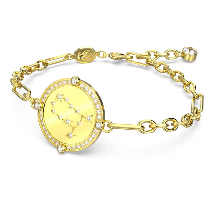 Swarovski Pulsera Zodiac Gemini Dorado de Acero Inoxidable 20cm