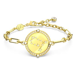 Swarovski Pulsera Zodiac Gemini Dorado de Acero Inoxidable 20cm