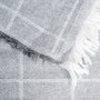 Colcha Cuadros Gris Perla Algodón 200 X 260 cm