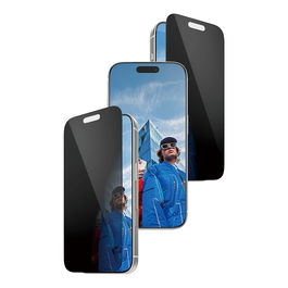 PanzerGlass Protector de Pantalla 2-Way Privacy para iPhone 17 Pro, Aplicación en Seco Sin Burbujas, Vidrio Templado Ultra-Wide Fit con FASTFIT IN-A-BOX