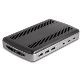 DeLOCK Estación de carga USB 41461 con 3 x USB Type-C™ PD + 3 x USB Tipo-A (112 W)