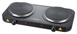 Esperanza EKH010K Cocina Eléctrica 2 Zonas, Negro