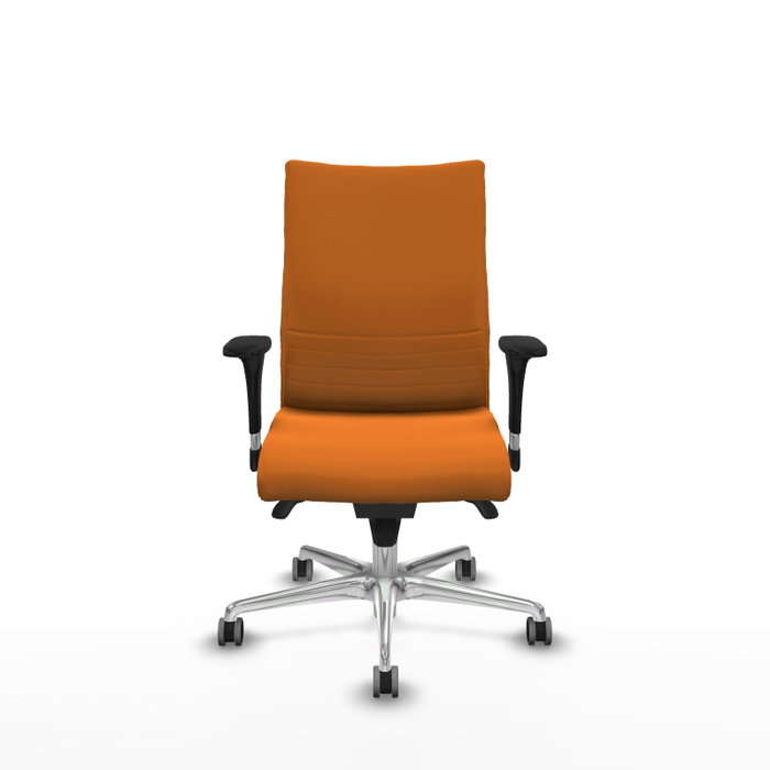 PIQUERAS Y CRESPO Silla Albacete confidente Naranja Similpiel con Mecanismo Sincro