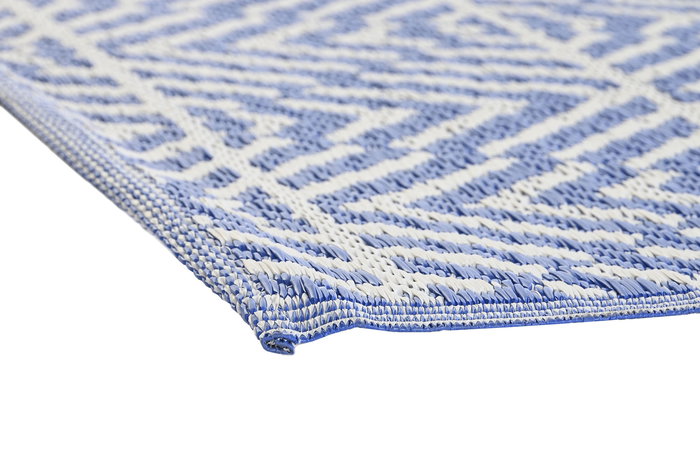 DKD Home Decor Alfombra Verde Menta Azul Poliéster 210 x 150 cm (4 Unidades)