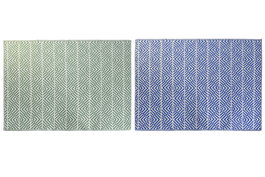 DKD Home Decor Surtido de 4 Alfombras PP 150x210x1 cm