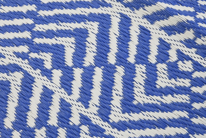 DKD Home Decor Alfombra Verde Menta Azul Poliéster 210 x 150 cm (4 Unidades)