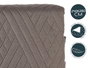 Giftdecor Colcha Cama Reversible 240x260 cm Gris Oscuro y Azul Tacto Suave Poliéster (Set de 6)