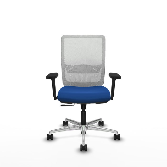 PIQUERAS Y CRESPO Silla de oficina Haches con mecanismo Sincro/Traslack, Azul y Blanco PIQUERAS Y CRESPO Silla de oficina Haches con mecanismo Sincro/Traslack, Azul y Blanco