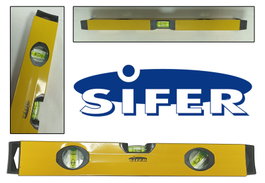 SIFER Nivel Rectangular Magnético con 3 Burbujas 1000 mm JYC2401B