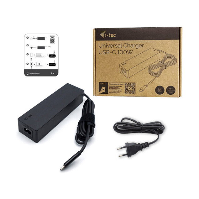 I-tec Cargador Universal USB-C PD 3.0 100W con 1 Puerto USB-C 100W