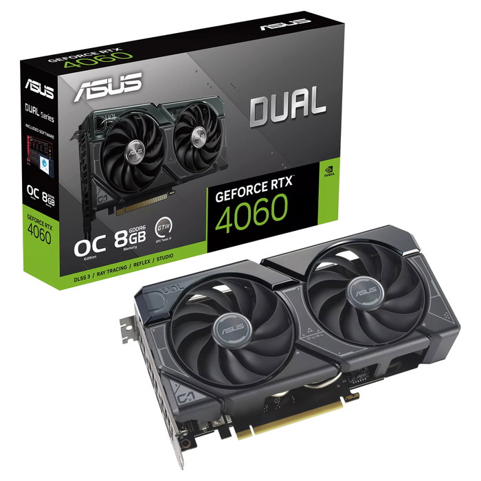 ASUS Dual -RTX4060-O8G NVIDIA GeForce RTX 4060 8 GB GDDR6 ASUS Dual -RTX4060-O8G NVIDIA GeForce RTX 4060 8 GB GDDR6