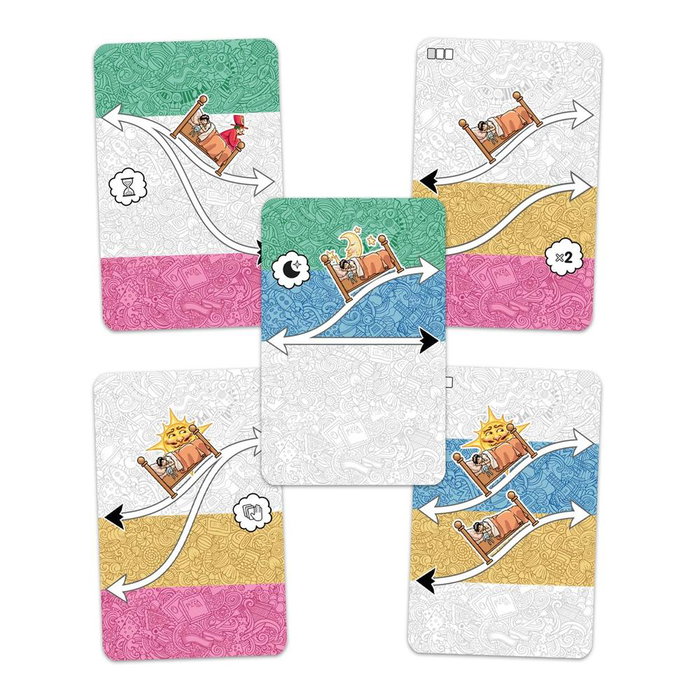 Devir Deep Dreams Pocket - Juego de mesa de cartas estratégico en formato compacto con temática onírica de conexión visual