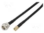 QOLTEC Cable Coaxial RG58 1m N hembra a RP-SMA macho