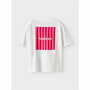 Camiseta de Manga Corta Infantil Name It Nkffalaura Ss Blanco