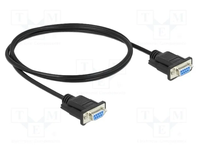 DeLOCK Cable serie RS-232 D-Sub9 hembra a hembra de módem nulo 1 m DeLOCK Cable serie RS-232 D-Sub9 hembra a hembra de módem nulo 1 m