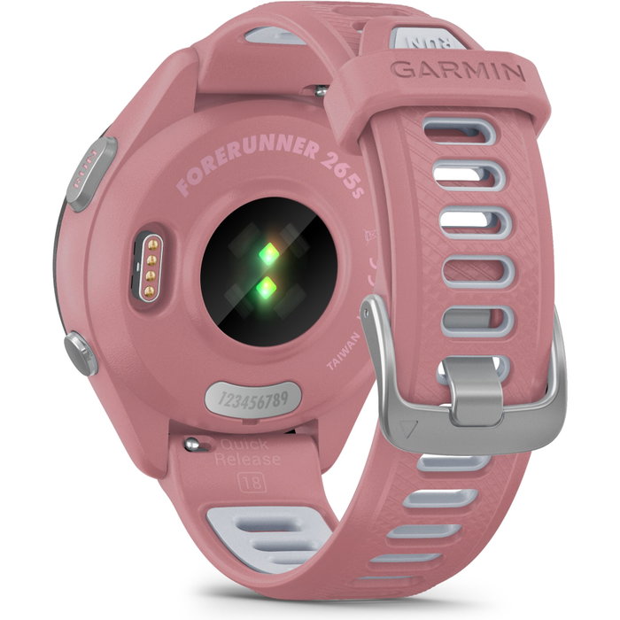 Garmin Forerunner 265S, Pantalla AMOLED 2,79 cm, Rosa/Blanco